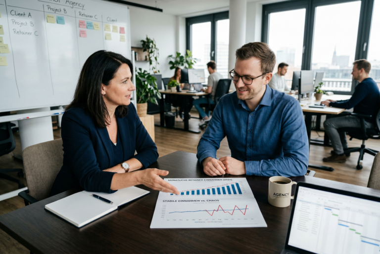 Planbare Einnahmen statt Monatschaos – wie Retainer-Modelle Agenturen stabilisieren, erklärt Max Weiss